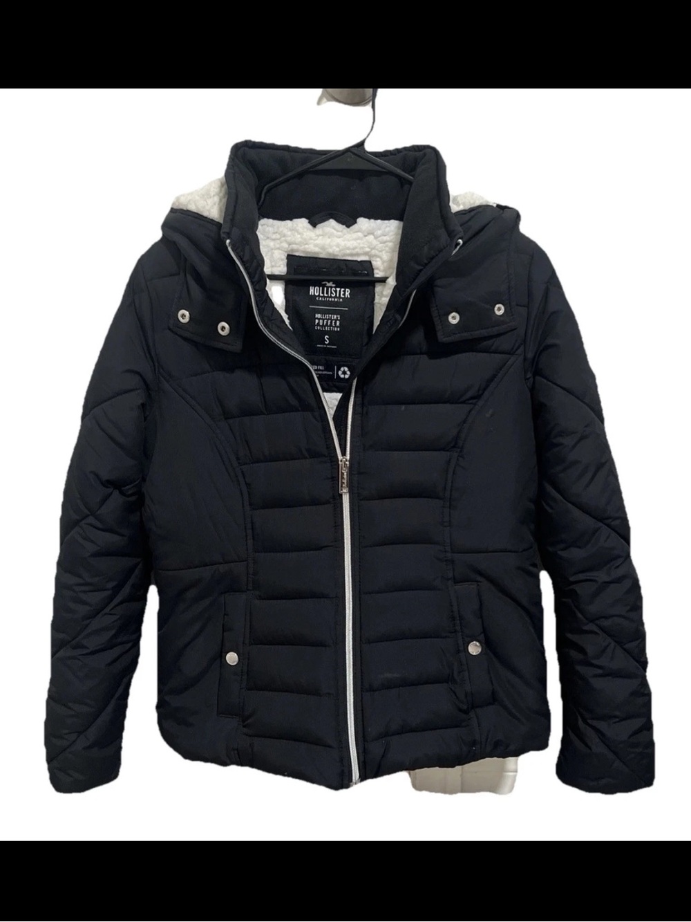 Hollister Jacket Puffy Sherpa size S